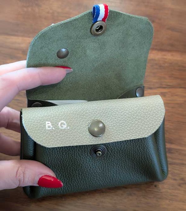 porte monnaie personnalisé en cuir