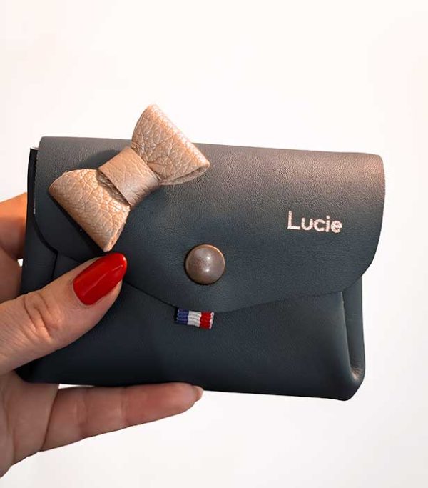 porte monnaie personnalisé en cuir