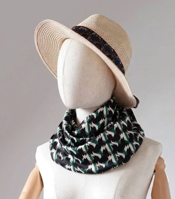 Foulard soie mixte