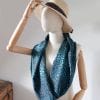 024 foulard soie zebre à pois 3 foulard en soie luxe turquoise