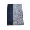 Portefeuille passeport cuir upcyclé bleu