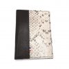 Portefeuille python 1 Portefeuille passeport cuir upcyclé motif python