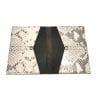 Portefeuille python 2 Portefeuille passeport cuir upcyclé motif python
