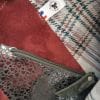 sac cabas Tartan et cuir origami