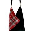 sac cabas Tartan et cuir origami