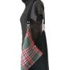 sac cabas Tartan et cuir origami