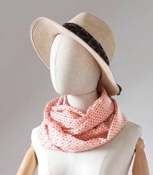 Foulard en soie rose