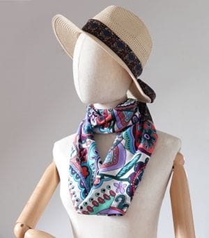 086 foulard soie ERMSHC cachemire - 3 foulard soie cachemire