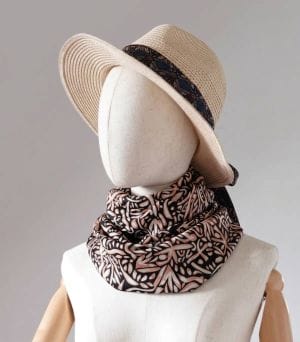 093 foulard soie marquises ERMSP Foulard en soie marquises