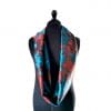 snood en soie camouflage