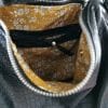 Mlle enjouée cerf noir croco-velours moutarde 13 sac hobo cuir croco noir moutarde
