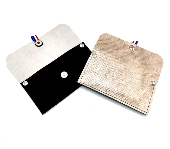 Porte-monnaie Kiss Lock Vintage 1960, Vieux Porte-monnaie Des Années 60, Vieux Portefeuille Gris - VDA0527 - France