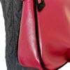 Mlle enjouée agneau bordeaux-noir 12 sac hobo cuir bordeaux & noir