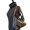 Sac Mlle Enjouée chevre froissé noir SME-003 11 Sac hobo cuir froissé noir