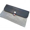 Pochette Gaston gris-bleu 2 Pochette en cuir pour papiers d'identité