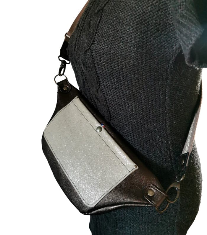 sac banane cuir