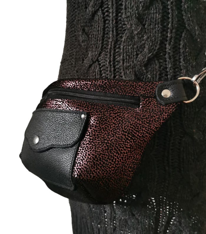 sac banane cuir