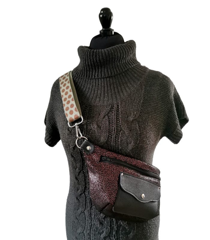 sac banane cuir