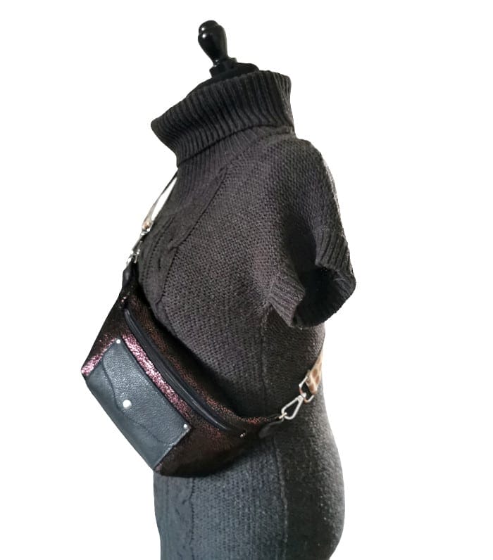 sac banane cuir