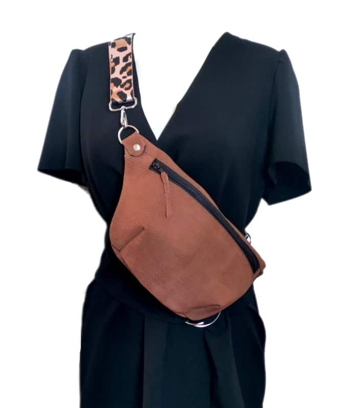 sac banane cuir
