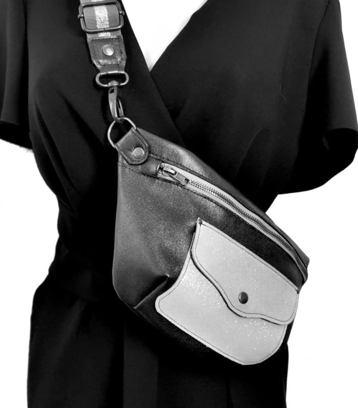 sac banane cuir