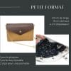 sac en cuir à rabats interchangeables