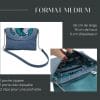 sac en cuir à rabats interchangeables