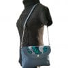 Sac en cuir à rabat interchangeable