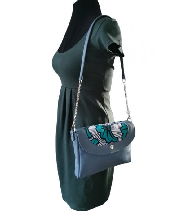 Sac en cuir à rabat interchangeable