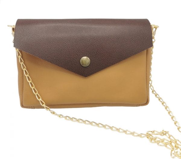 Sac avec rabat interchangeable en cuir