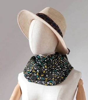 104 - foulard soie canard & cie ERMSHC Foulard en soie canard