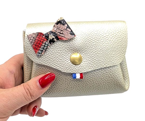 Porte monnaie en cuir femme