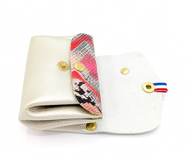 Porte monnaie en cuir femme