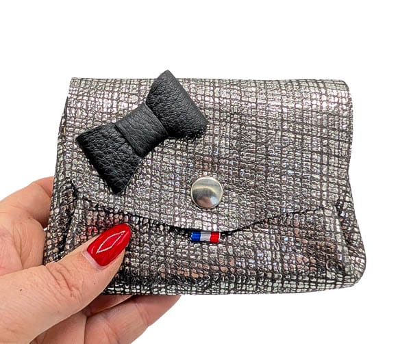 Porte monnaie en cuir femme