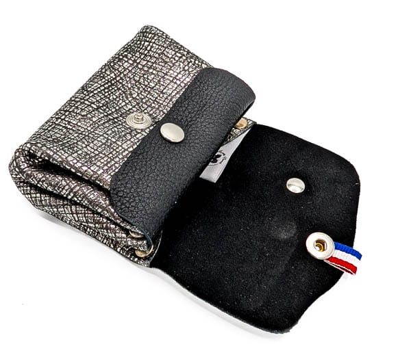 Porte monnaie en cuir femme
