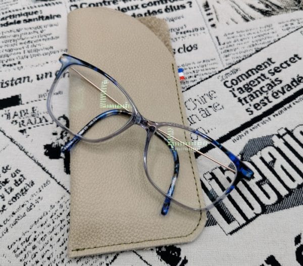 étui à lunettes homme en cuir