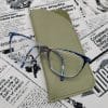 étui à lunettes homme en cuir