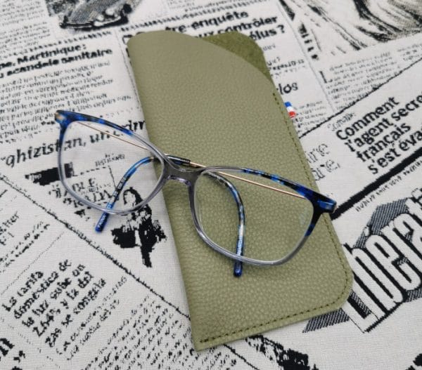 étui à lunettes homme en cuir