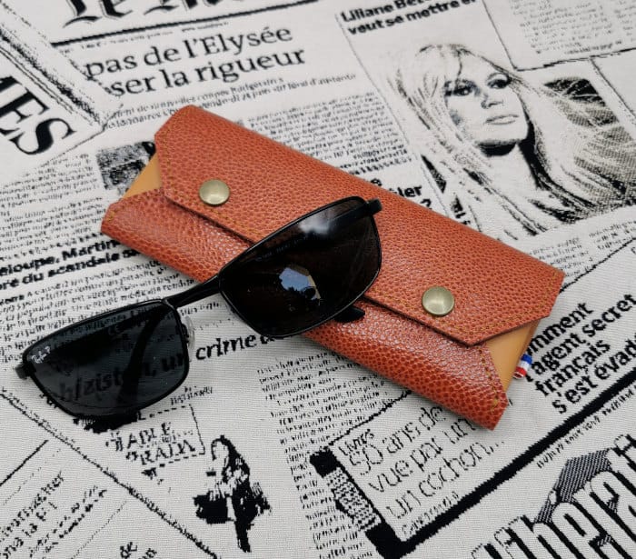 Etui lunettes Ernest rouille-caramel 2 étui à lunettes homme en cuir