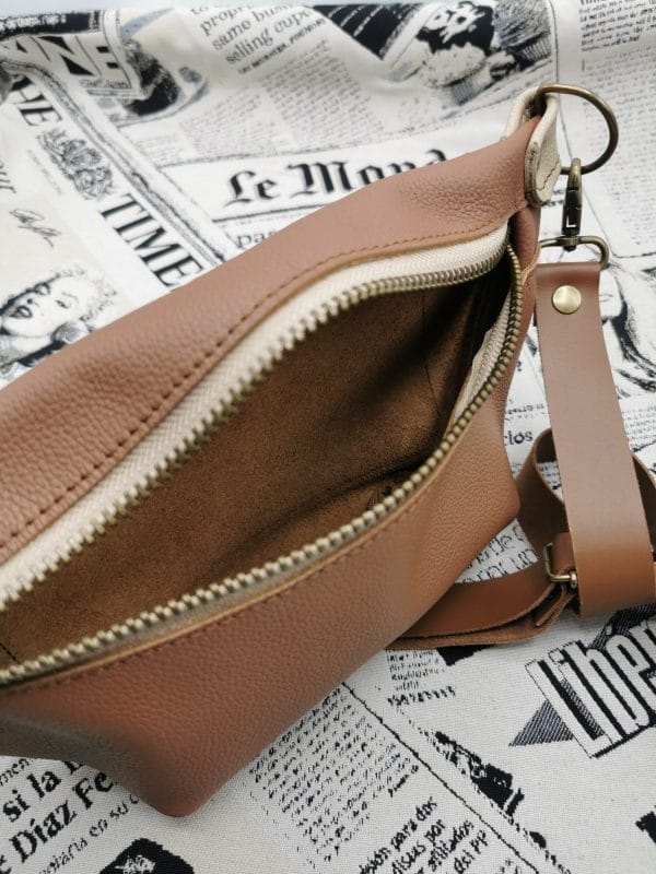 sac banane homme en cuir made in france