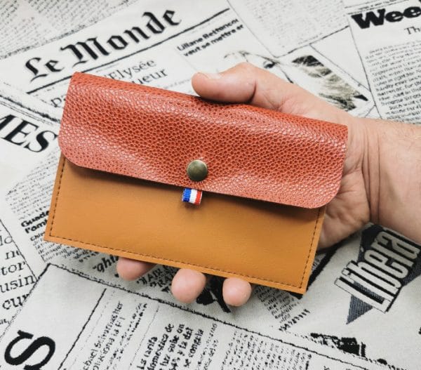 pochette pour papiers d'identité homme en cuir