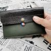 pochette pour papiers d'identité homme en cuir