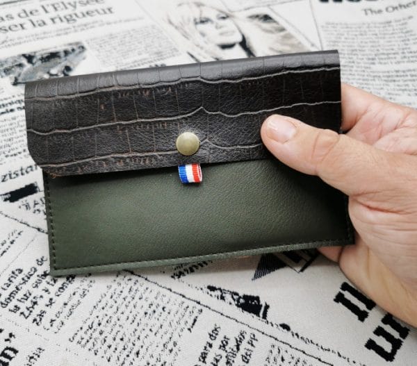 pochette pour papiers d'identité homme en cuir