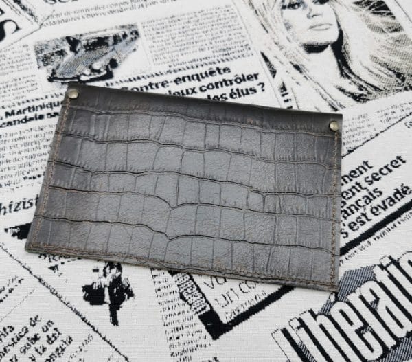 pochette pour papiers d'identité homme en cuir