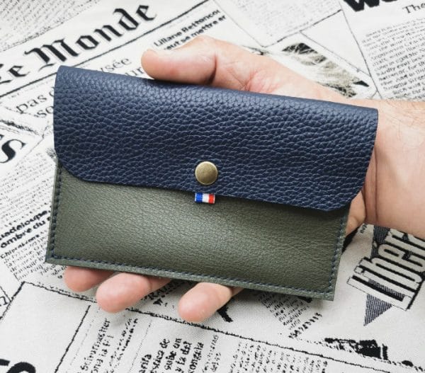pochette pour papiers d'identité homme en cuir