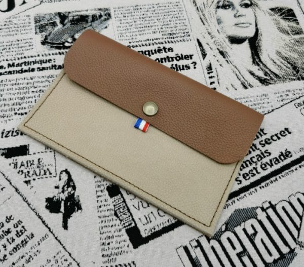 pochette pour papiers d'identité homme en cuir