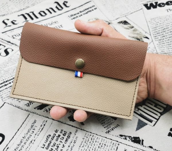 pochette pour papiers d'identité homme en cuir