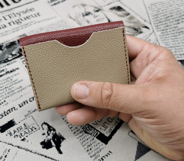 Porte cartes homme en cuir