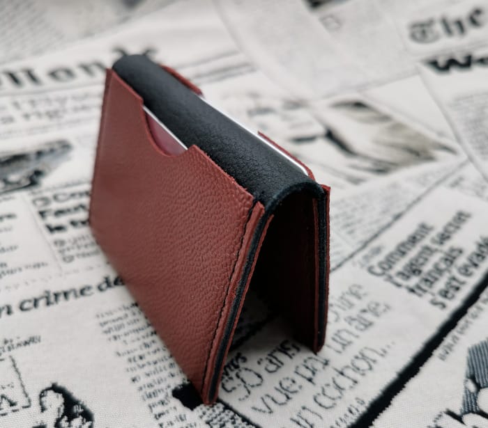 Porte cartes homme en cuir