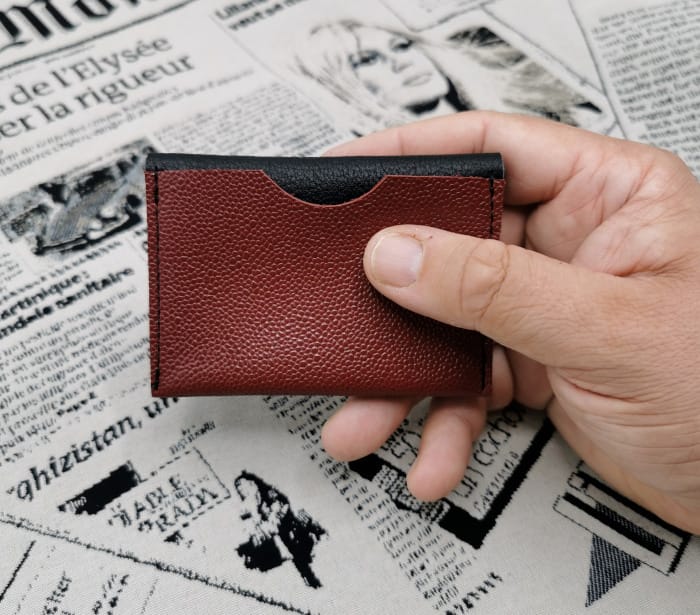 Porte cartes homme en cuir